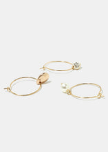 Load image into Gallery viewer, 3-Pair Hoop &amp; Accent Earrings

