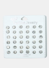 Load image into Gallery viewer, 18-Pair Rhinestone Stud Earrings
