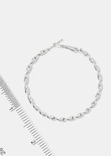 Load image into Gallery viewer, 3-Pair Twisted Hoop Earrings
