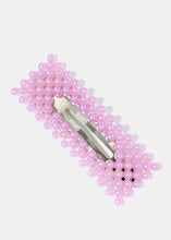Load image into Gallery viewer, 2-Piece Beaded Open Rectangle Snap Clip
