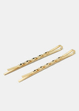 Load image into Gallery viewer, 3-Piece Rhinestone &amp; Pearl Hair Pins
